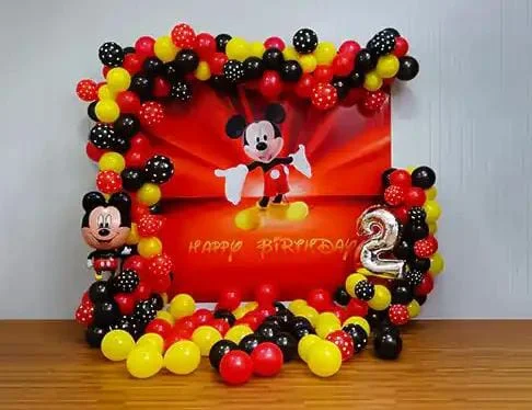Red Mickey Mouse Birthday Decoration